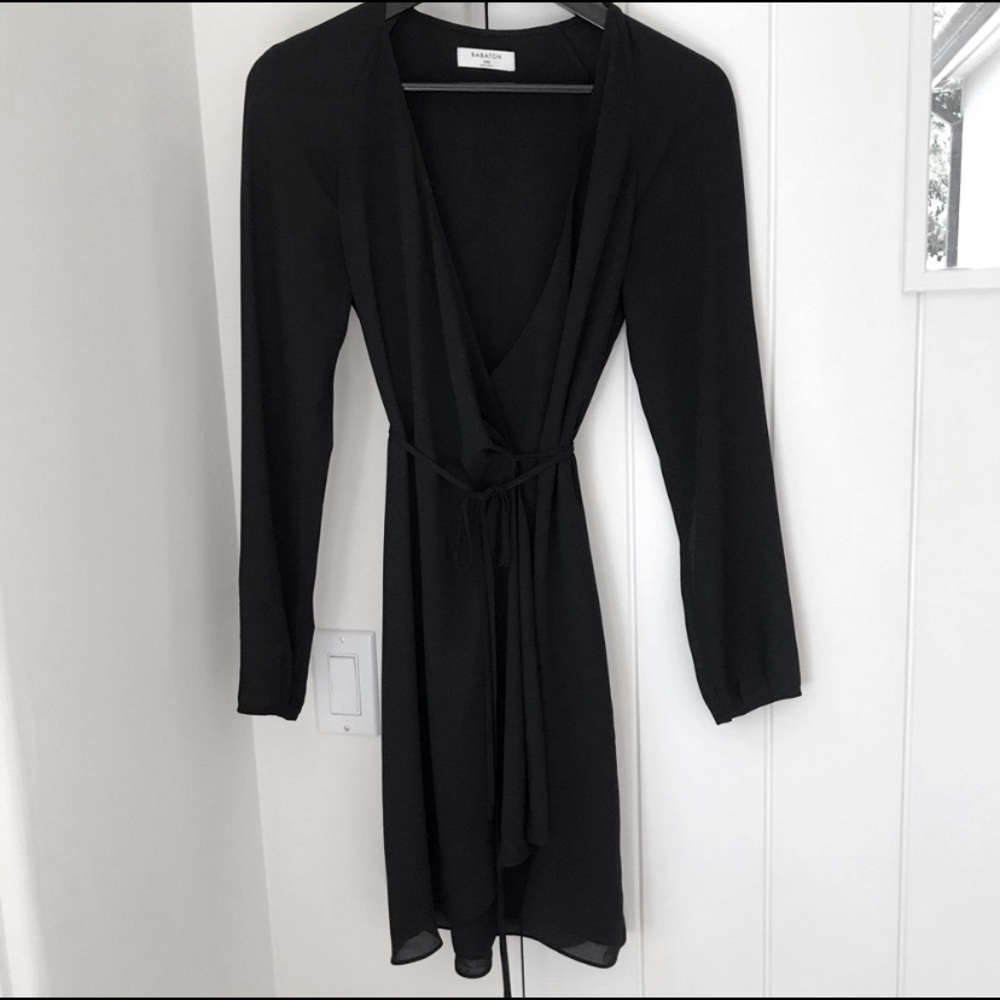 Black Aritzia/Babaton Wallace Dress - Picture 3 of 4